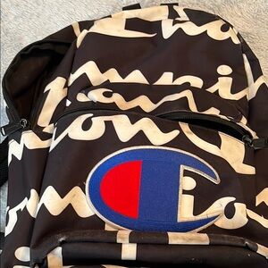 Champion Black and White Backpack